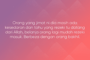 REPLY: ‘Bagaimana Nak Tahu Si Dia Itu Kedekut atau Tak?’