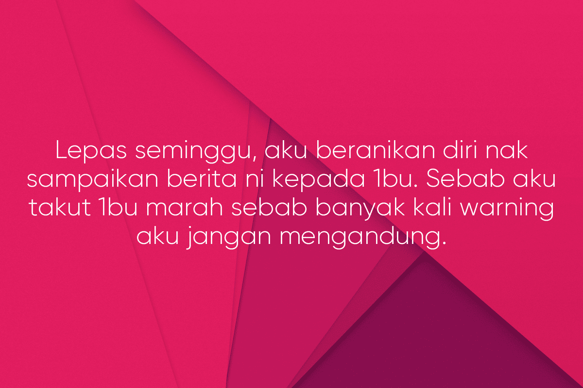 1bu Suruh Gugurkan