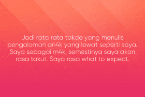 Mencuba Untuk Terus Bersabar