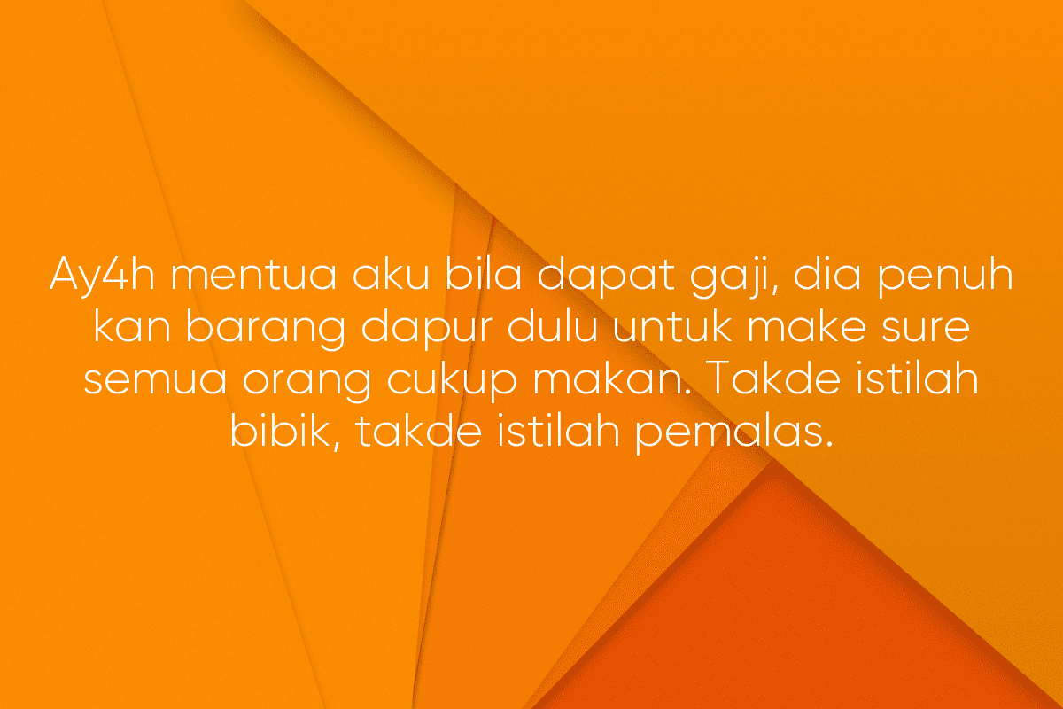 REPLY: 1bu Saudara yang Pemalas.