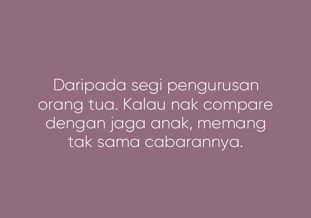 Kenapa 10 Anak Tak Boleh Menjaga Seorang Ibu Bapa