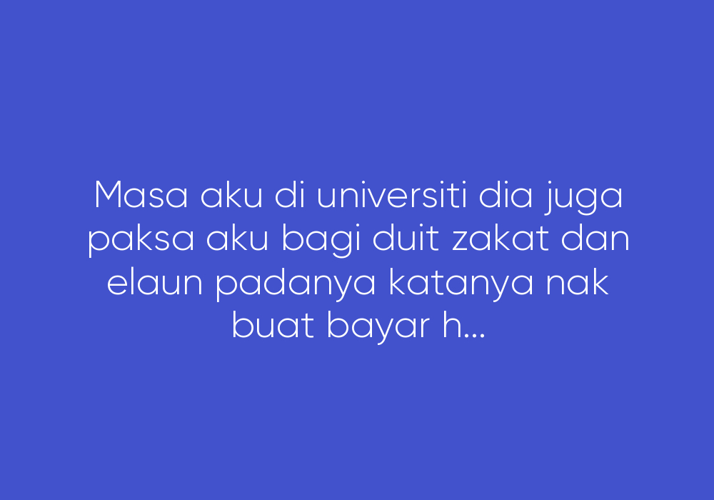 13 Tahun Tak Balik Kampung & Tak Menyambut Perayaan