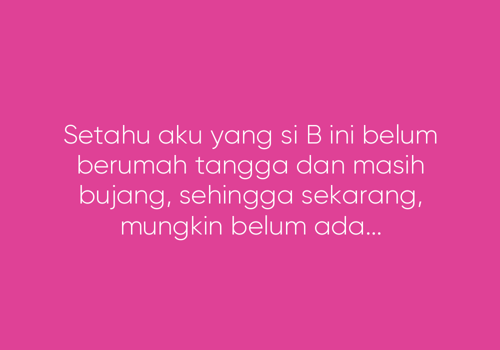 Masih Teringat Kekasih Lama Walaupun Sudah Kahwin