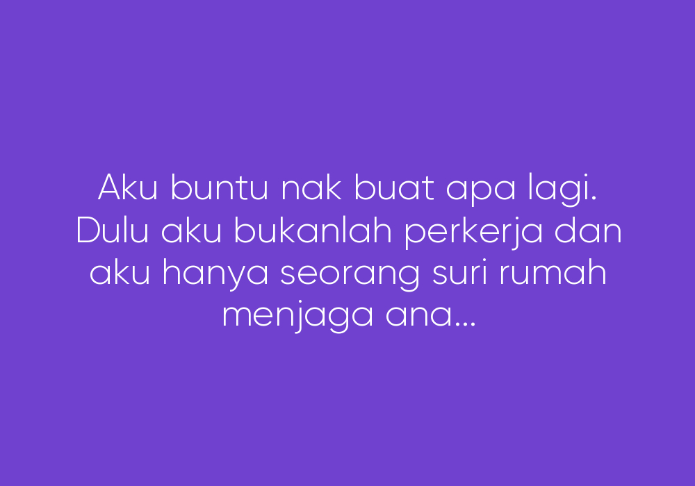 Nak Menyesal Pun Dah Tak Guna