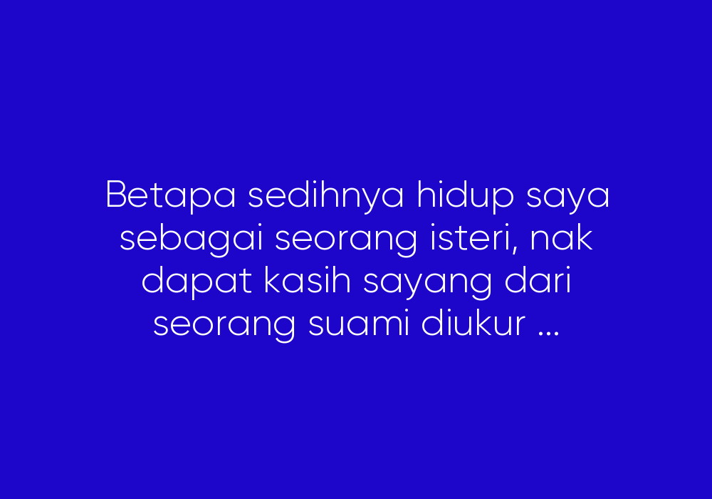 Diari Seorang Isteri Bersuamikan Narcissist