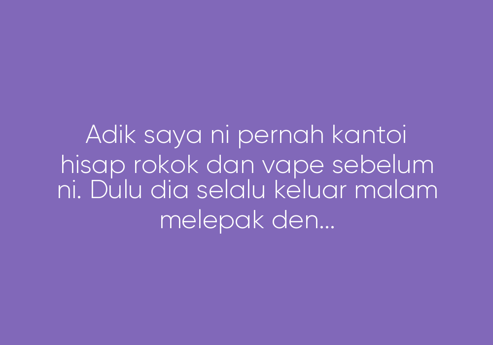 Adik, Kenapa Jadi Macam Ni?