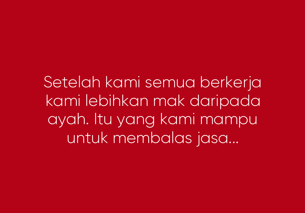 Ibu Yang Tak Kurindukan