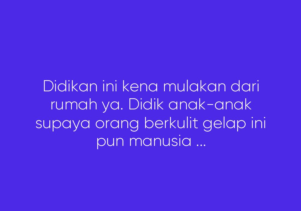 Dosa Ke Berkulit Gelap