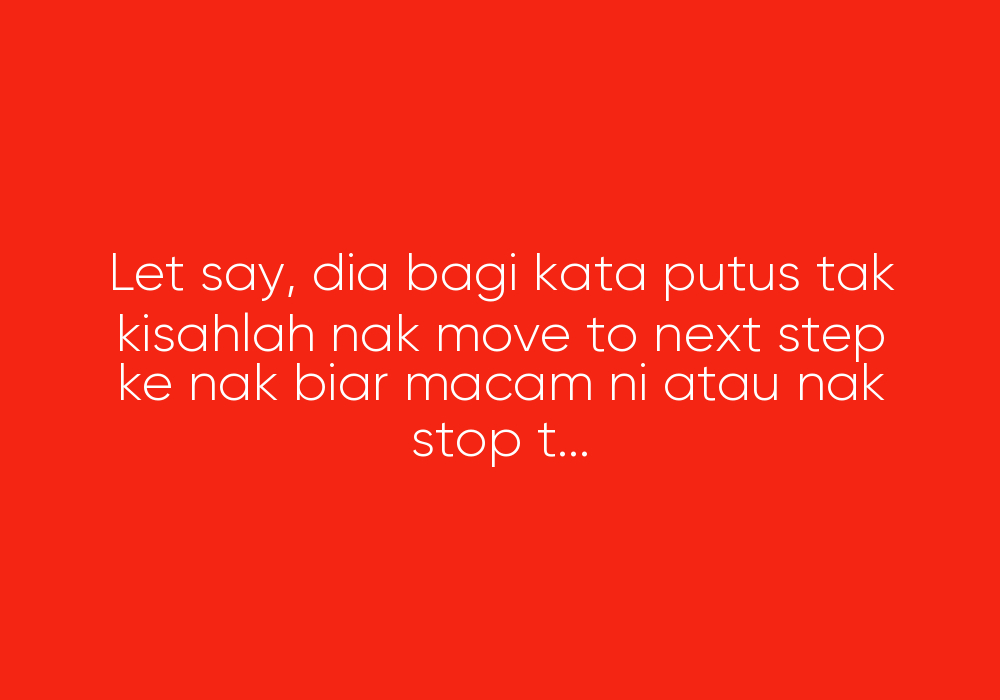 Hubungan Jalan Setempat & Mimpi Tiba-Tiba? II