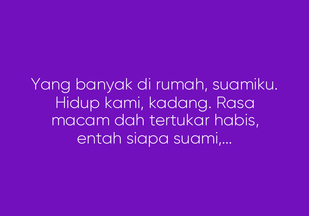 Aku Hanya Ingin Meluah