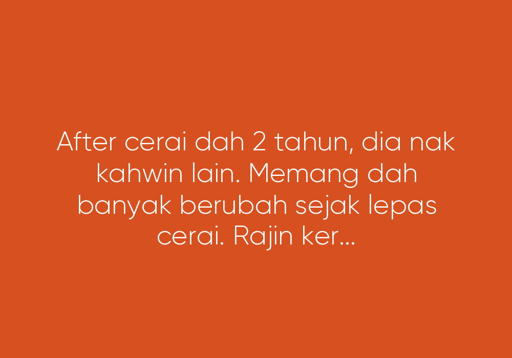 "Kahwin" Buat Aku Anxiety