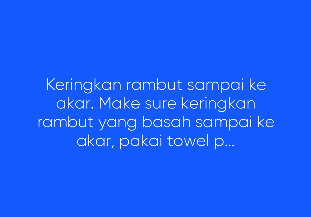 Tips Cantik