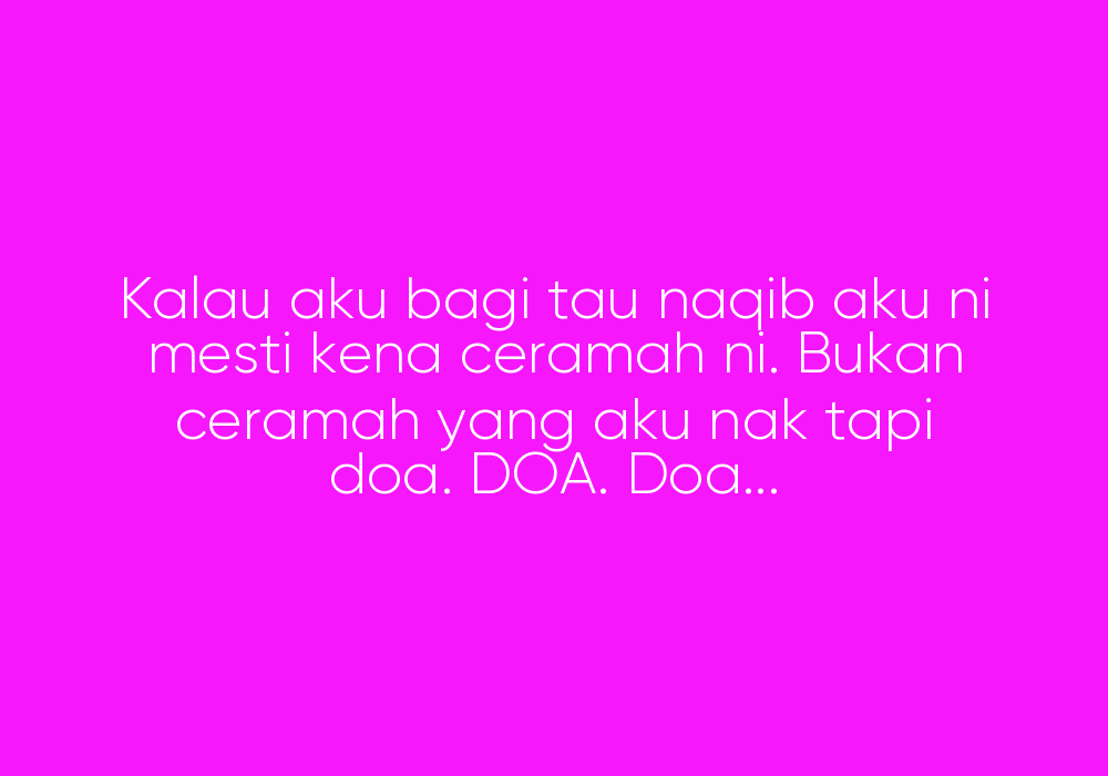 Aku Pendosa, Aku Ingin Syurga