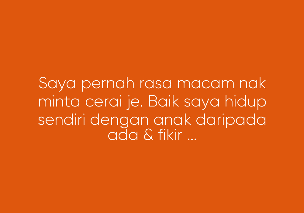 Luahan Isteri Untuk Suami