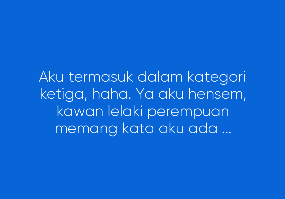 Adakah Kena Rasa Diri Ini Belum Bersedia?