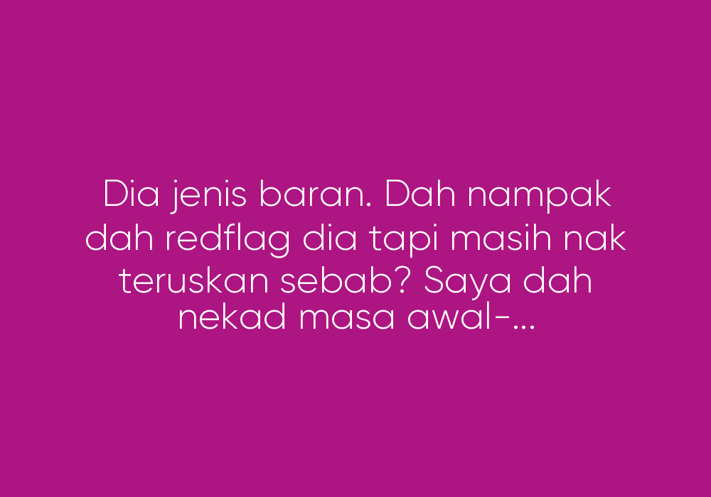 Inilah Lelaki Paling Redflag