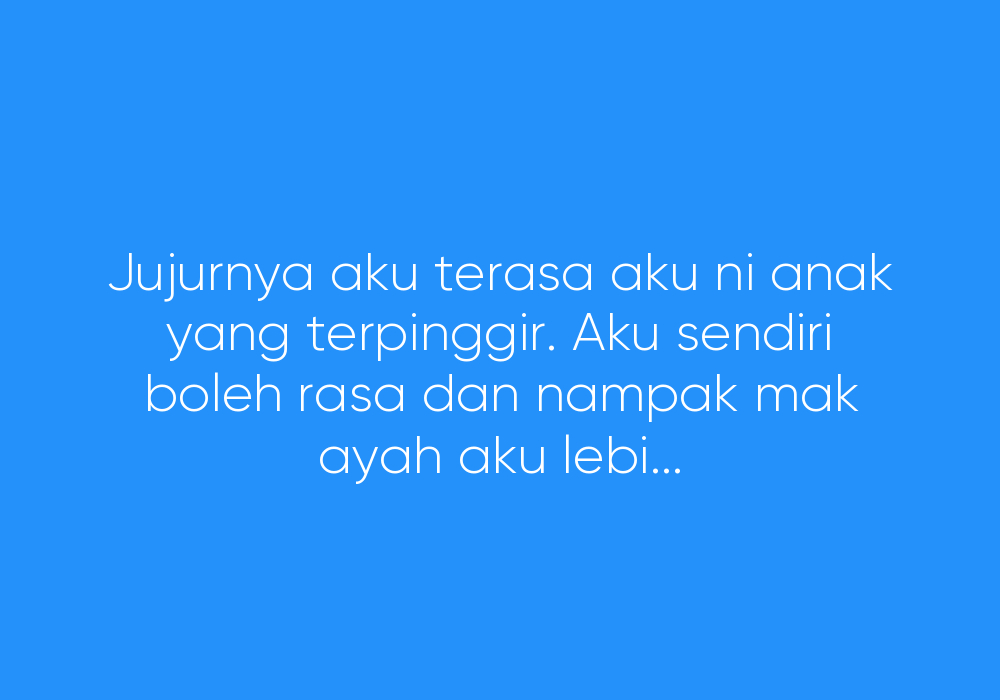 Tinggal dengan Atok Nenek