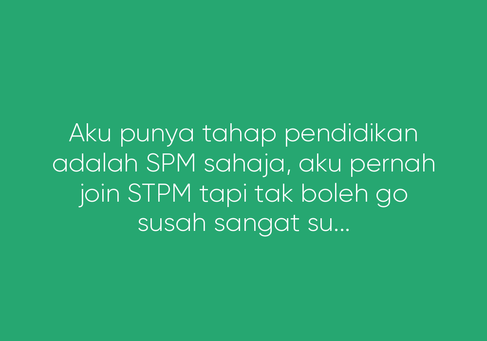 Patut Tak Aku Cari Kerja?
