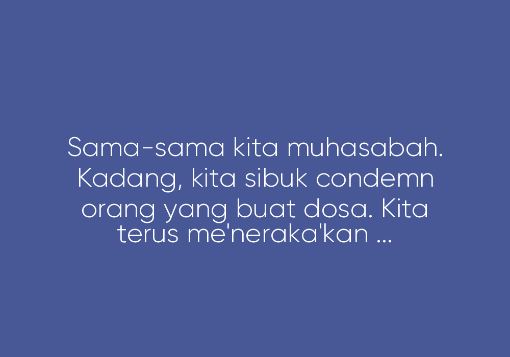 Sedih, Terkilan Dan Pilu