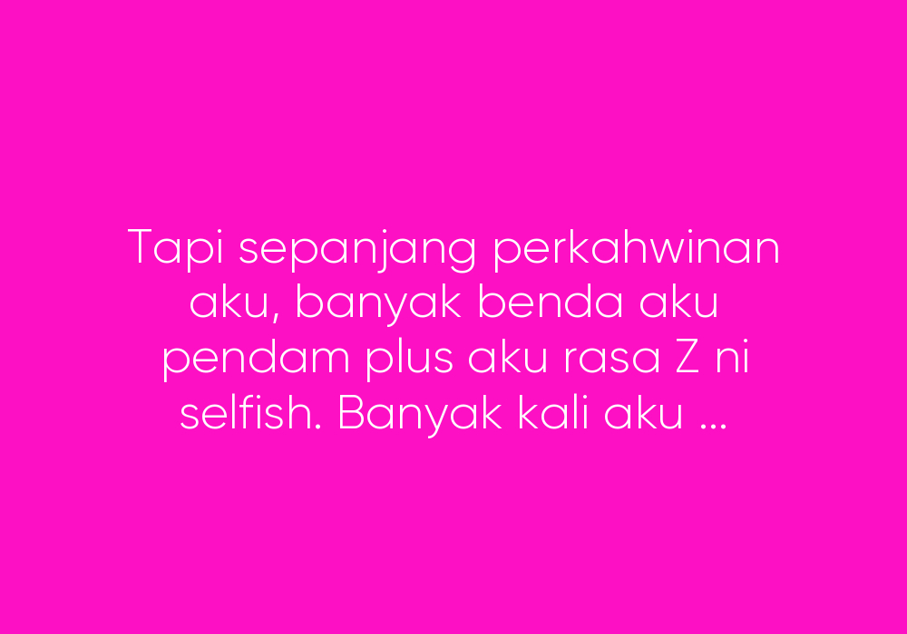 Suami Selfish