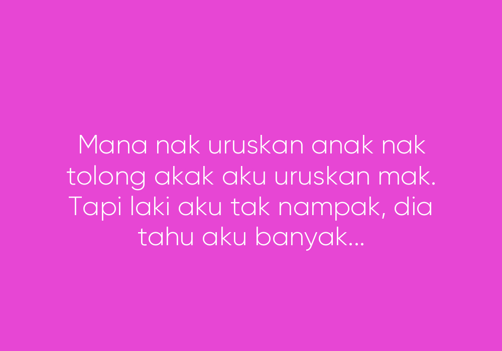 Sampai Bila Harus Begini