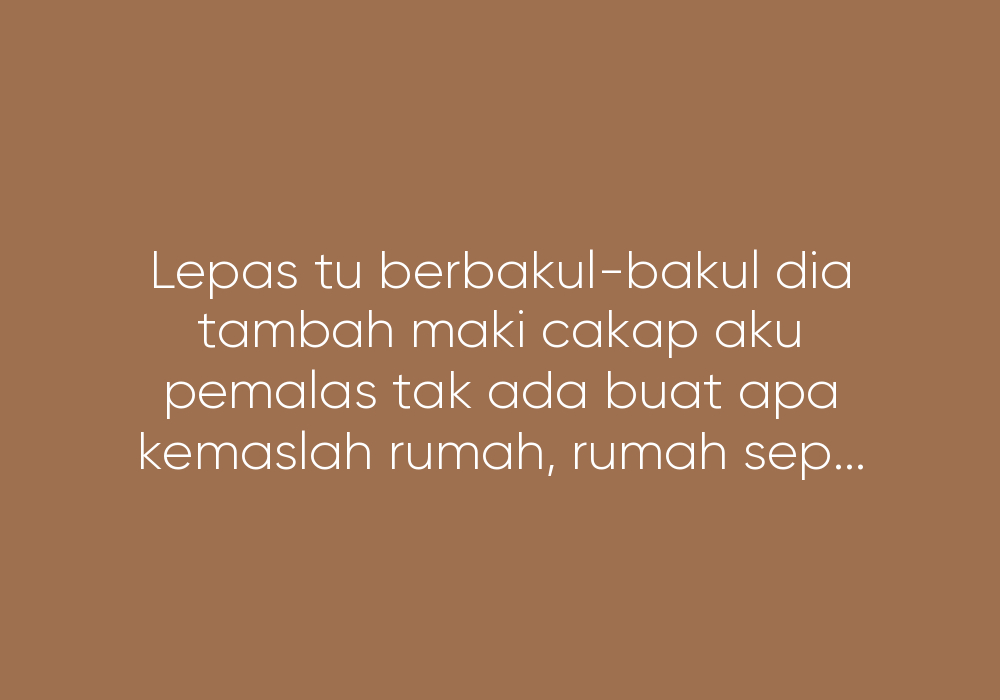 Hina Ke Jadi Surirumah
