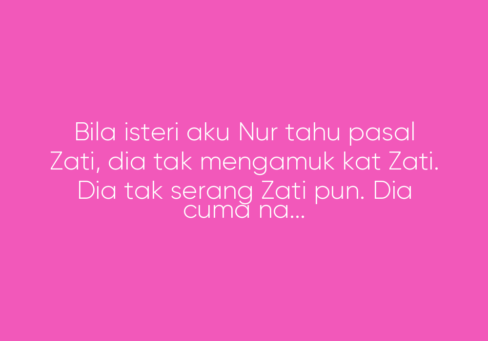 Bila Dah Hilang Baru Sedar