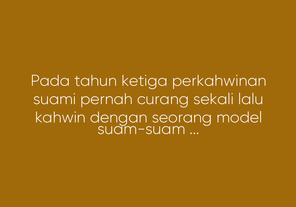 “kau Curang Lagi, Aku Jual Rumah Kau!”