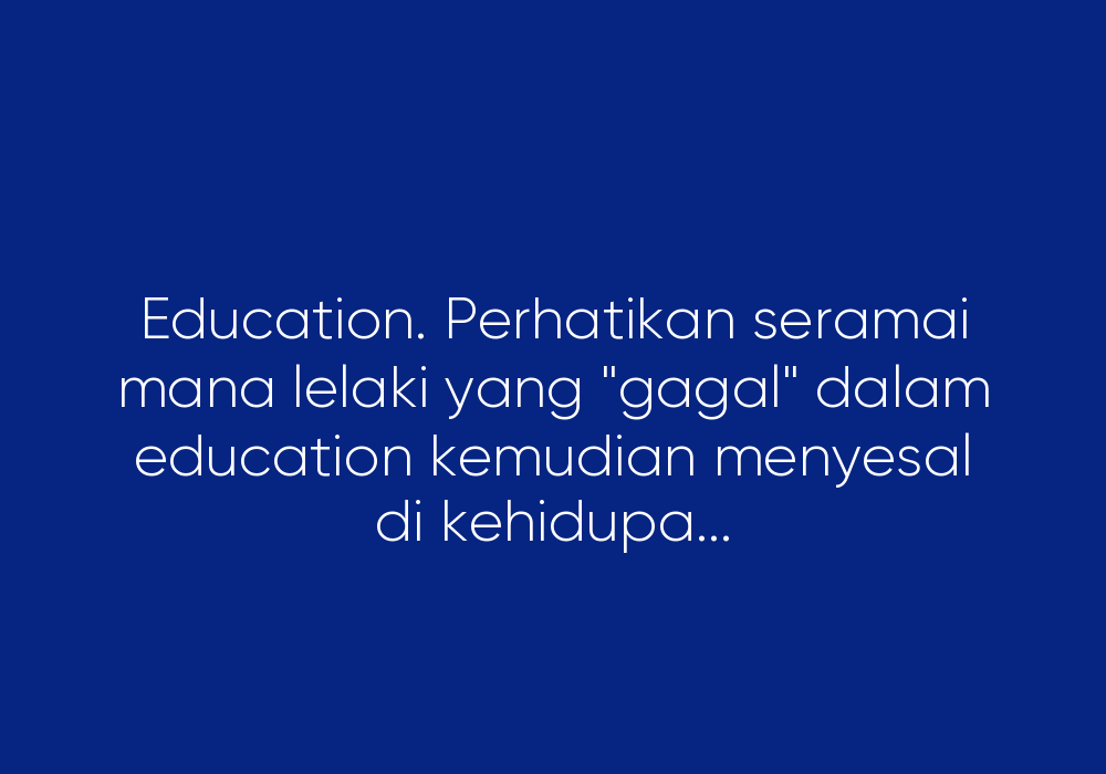 Lelaki Zaman Sekarang Perosak Muka Bumi