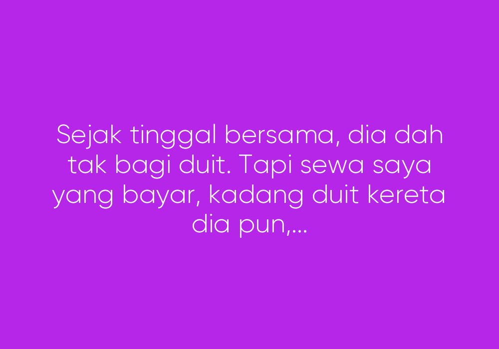 Isteri Tak Bersyukur