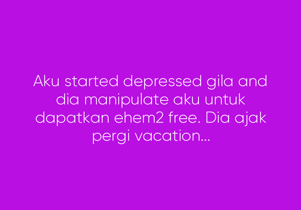 Genius Ke Seorang Pelacur Yang Dirogol