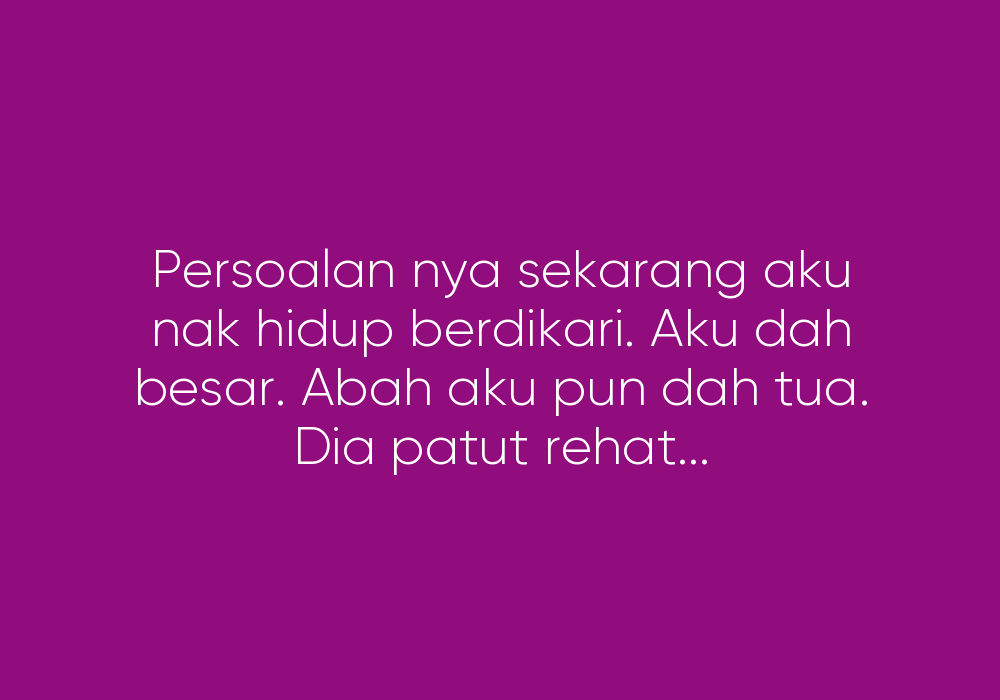 Abahku Terlalu Mengongkong