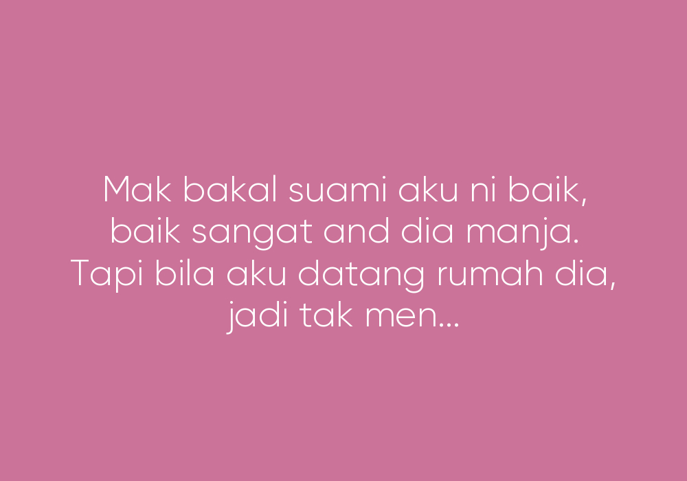 Tinggal Dengan Mak Mentua?