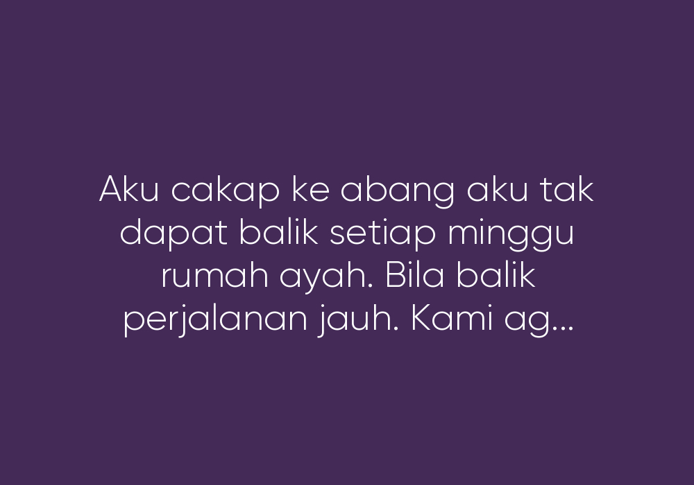 Dilema Yang Tak Berapa Berat