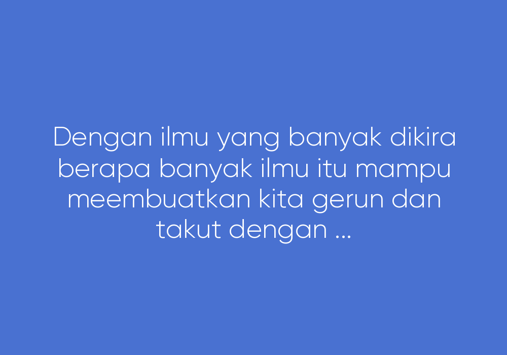 Nasihat Zaman Ini