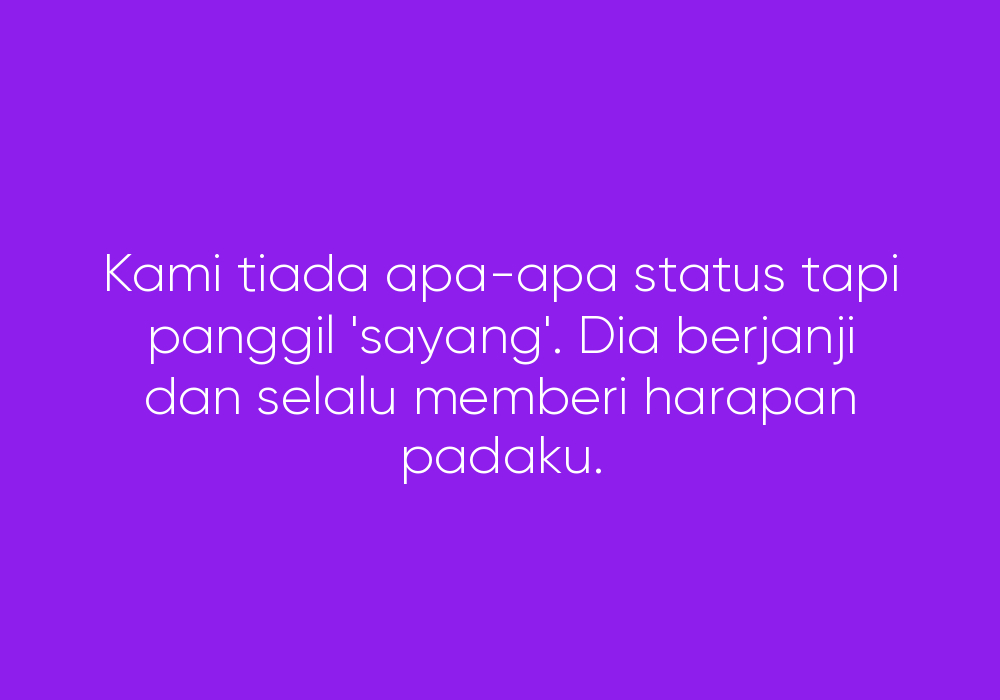 Sakit Atas Harapan Sendiri