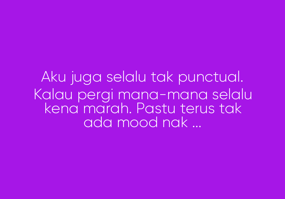 Beban Dari Diri Sendiri