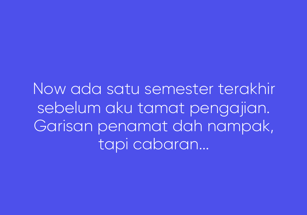 Hujung Minggu Di Bilik Kuliah