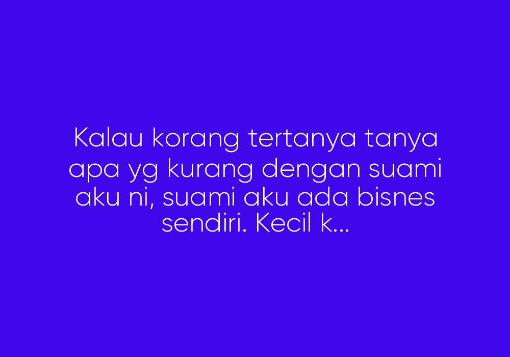 Suami Atau Teman Sekamar