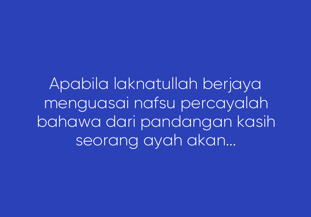 Amalan Berkongsi Boleh Mendatangkan Syahwat