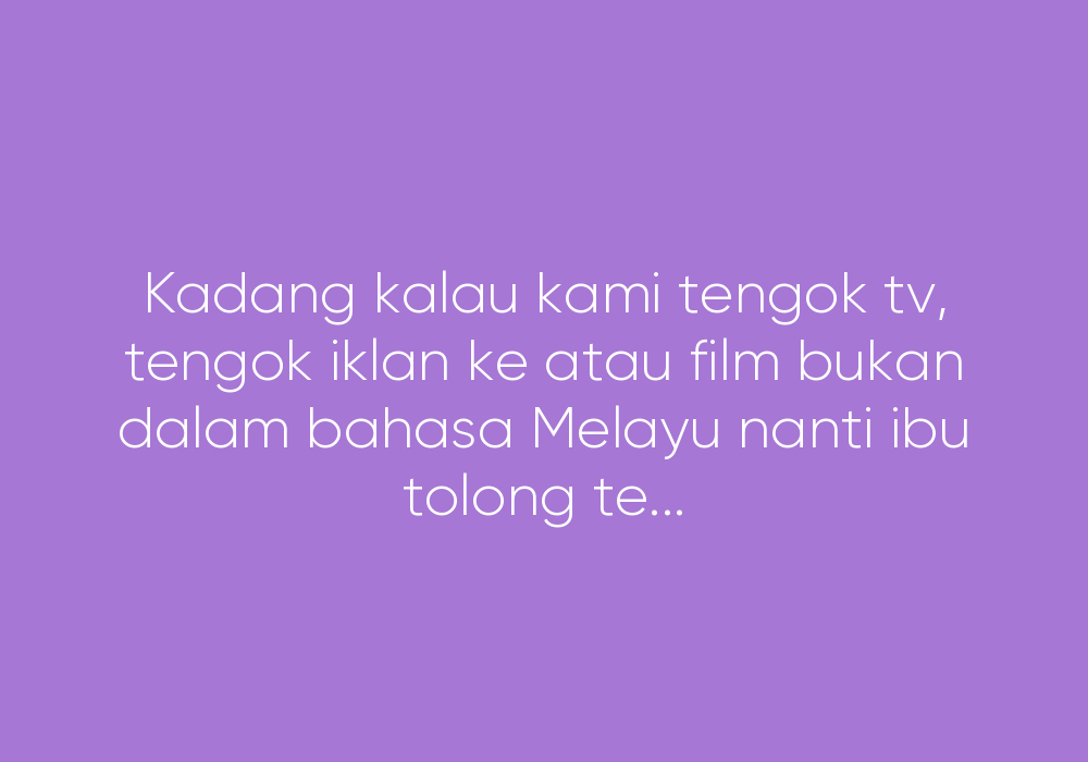 Luahan Seorang Anak