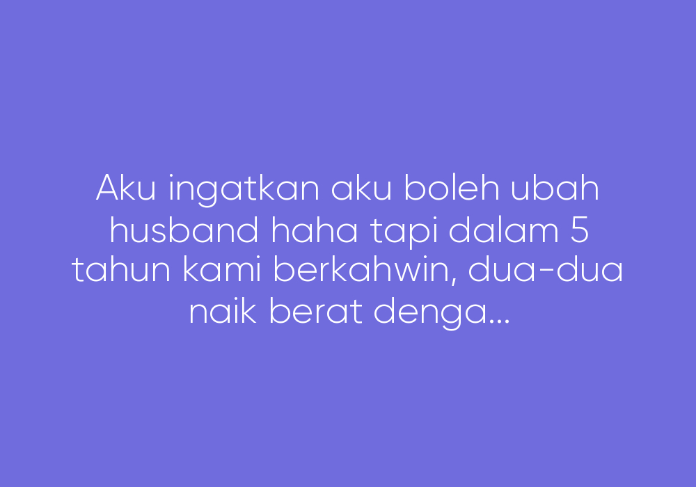 Suami Aku Gemuk