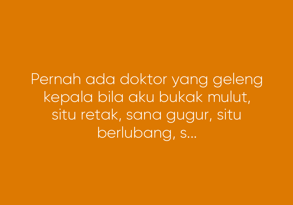 Si Perindu Sebuah Senyuman Manis