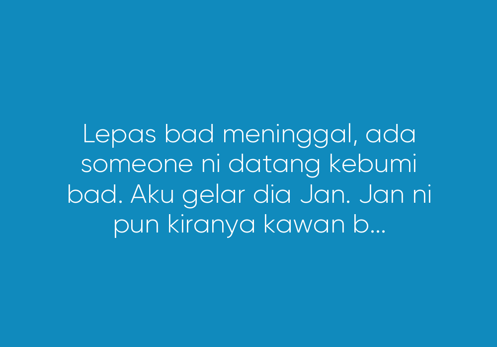 Tak Minta Maaf Sebelum Meninggal