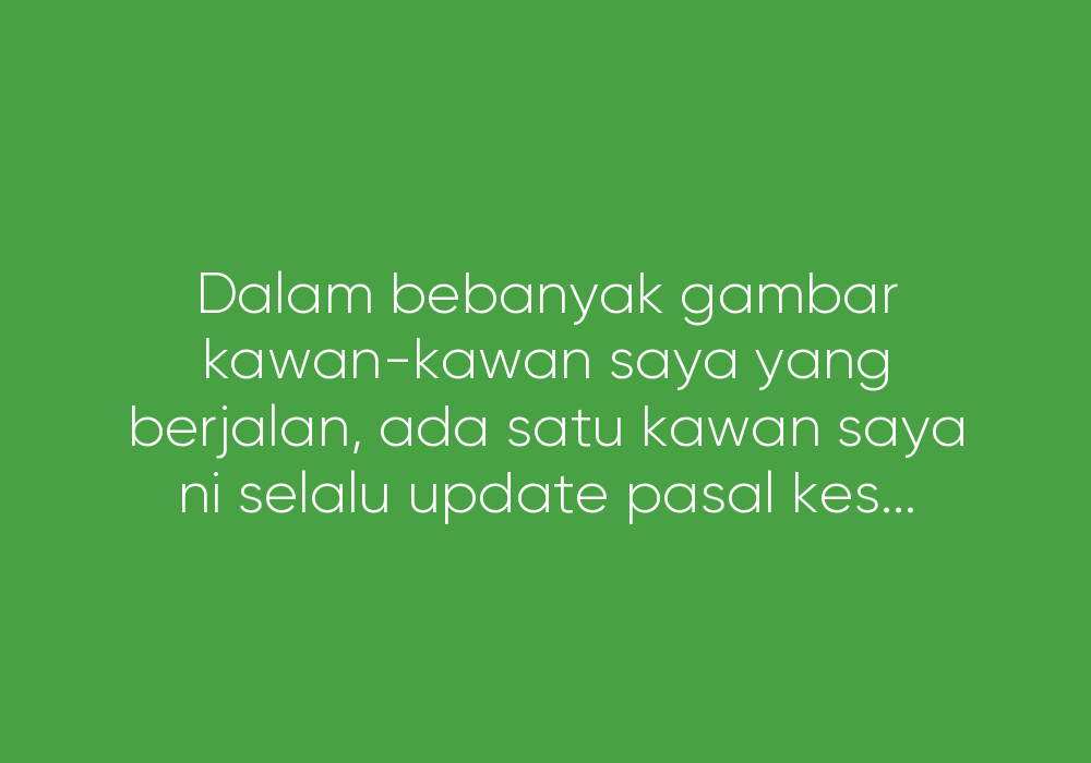 Itu Hidup Dia, Hidup Kita?