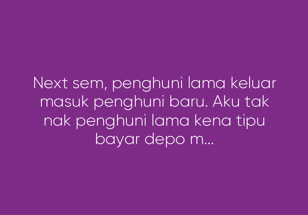 Aku Terkilan Dan Serabut