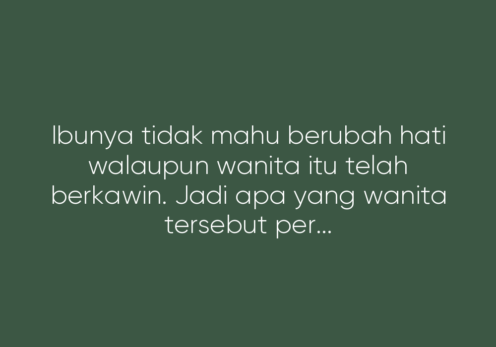 Syurga Seorang Wanita