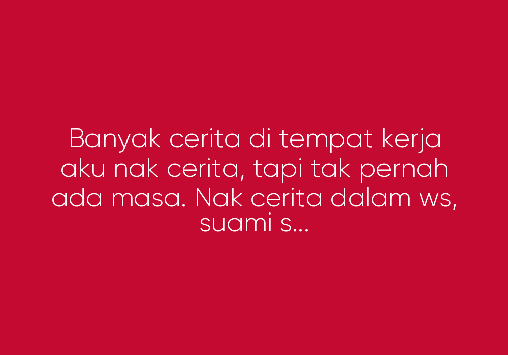 Sedangkan Lidah Lagi Tergigit