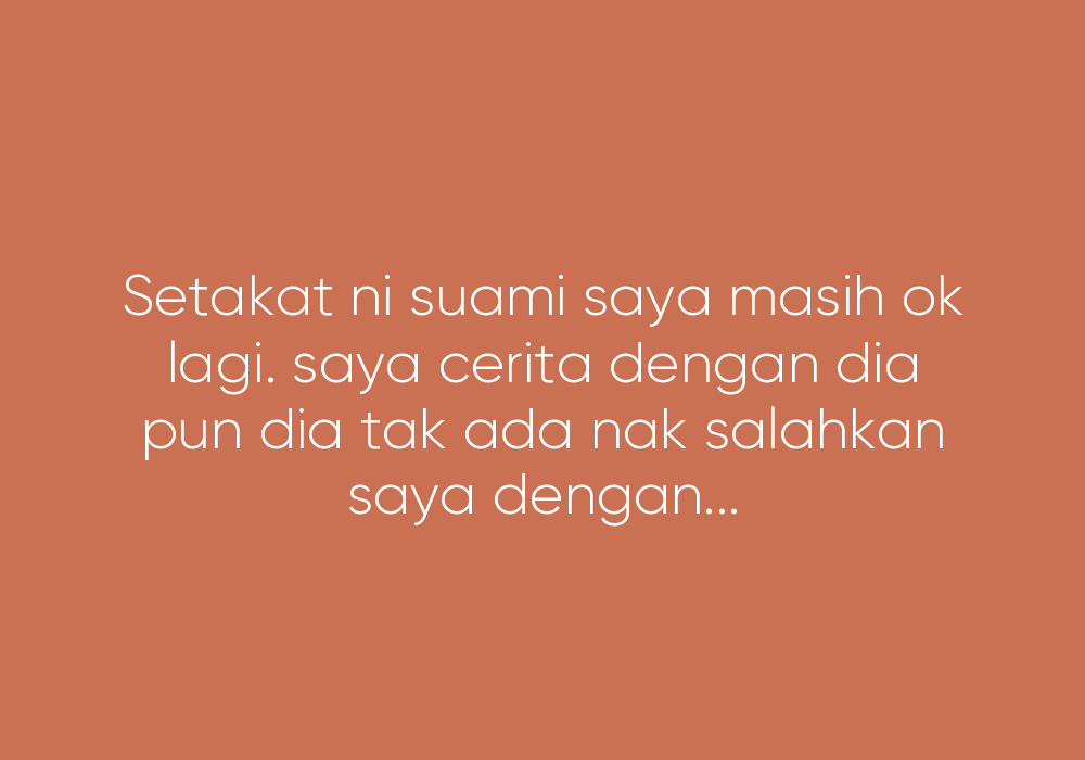 Salahkah Aku?