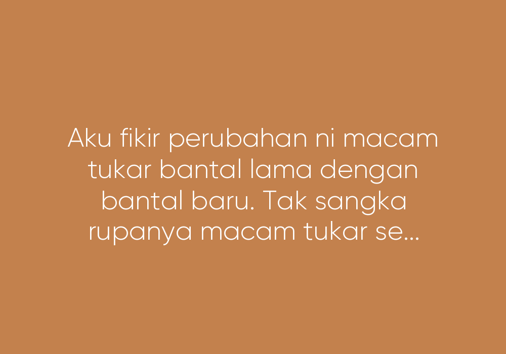 Aku Hilang Dalam Laju Suamiku